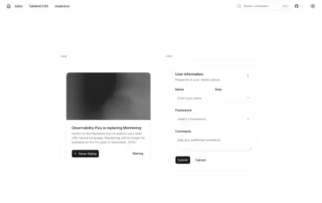 Astro shadcn/ui Template - An Astro application starter combining Tailwind CSS with shadcn/ui components.