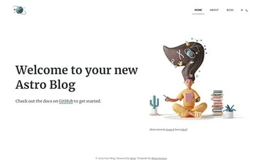 Astro Blog Astro template preview