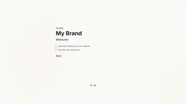 Astro i18n Astro template preview