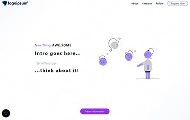 Astro Landing Page 2 - A great free Tailwind CSS Astro digital product landing page template featuring purple call-to-action highlights.