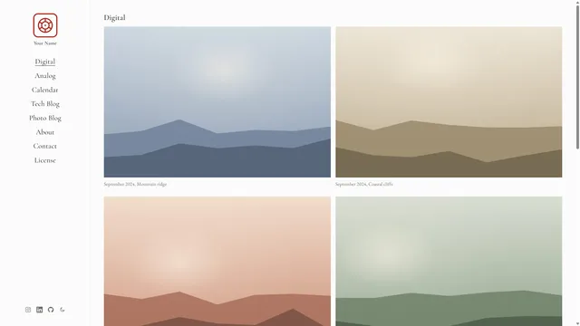 Astro Photo Folio Astro template preview
