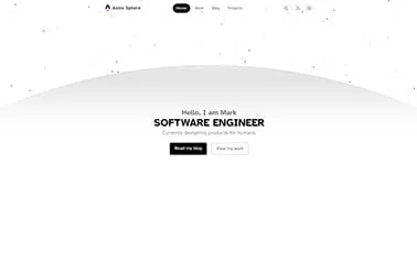 Astro Sphere Astro template preview
