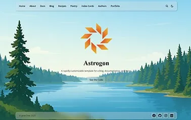 Astrogon Astro template preview