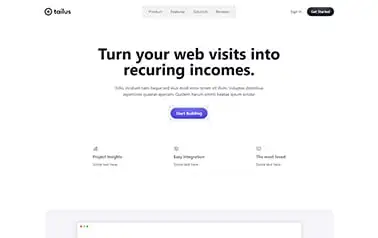 Atom - Great free Tailwind CSS Astro SaaS landing page template featuring a crisp, clean light theme.