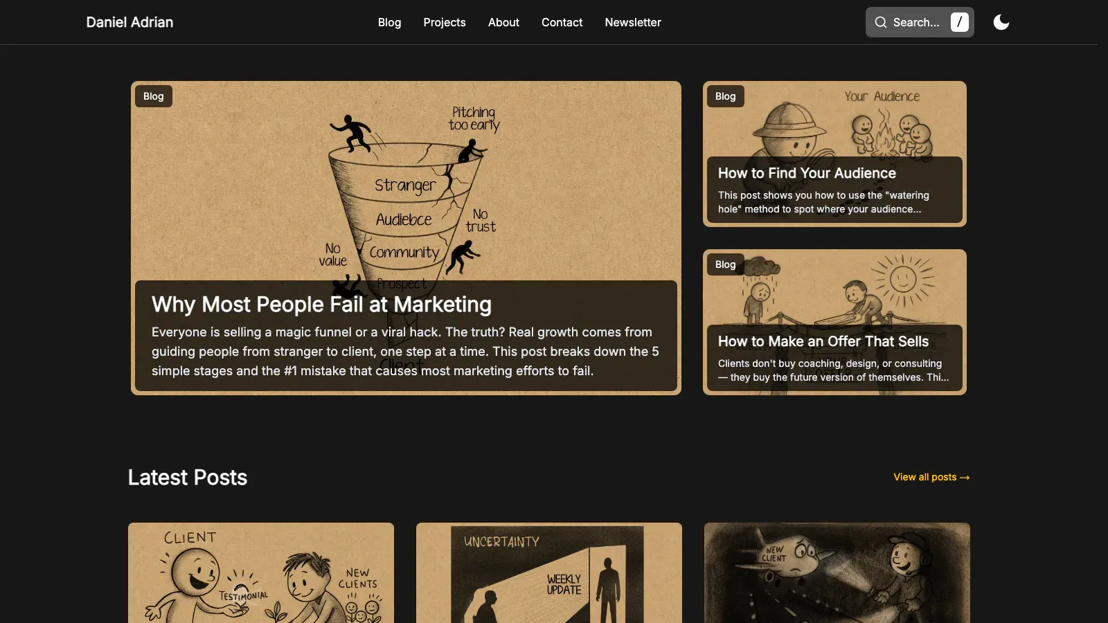 Basic Blog Astro template live preview