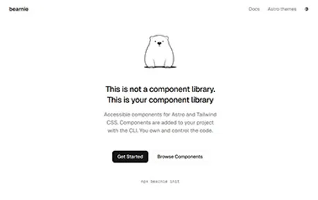 Bearnie - Accessible components for Astro and Tailwind CSS