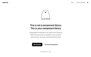 Bearnie - Accessible components for Astro and Tailwind CSS