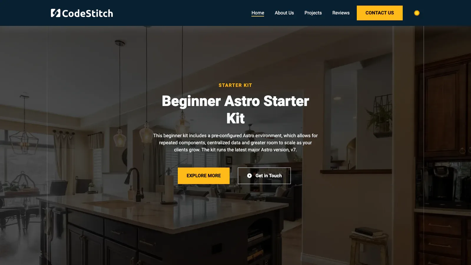 Beginner Astro Starter Kit Astro template live preview