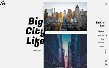 Big City Life Astro template preview