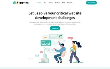 Bigspring Astro template preview