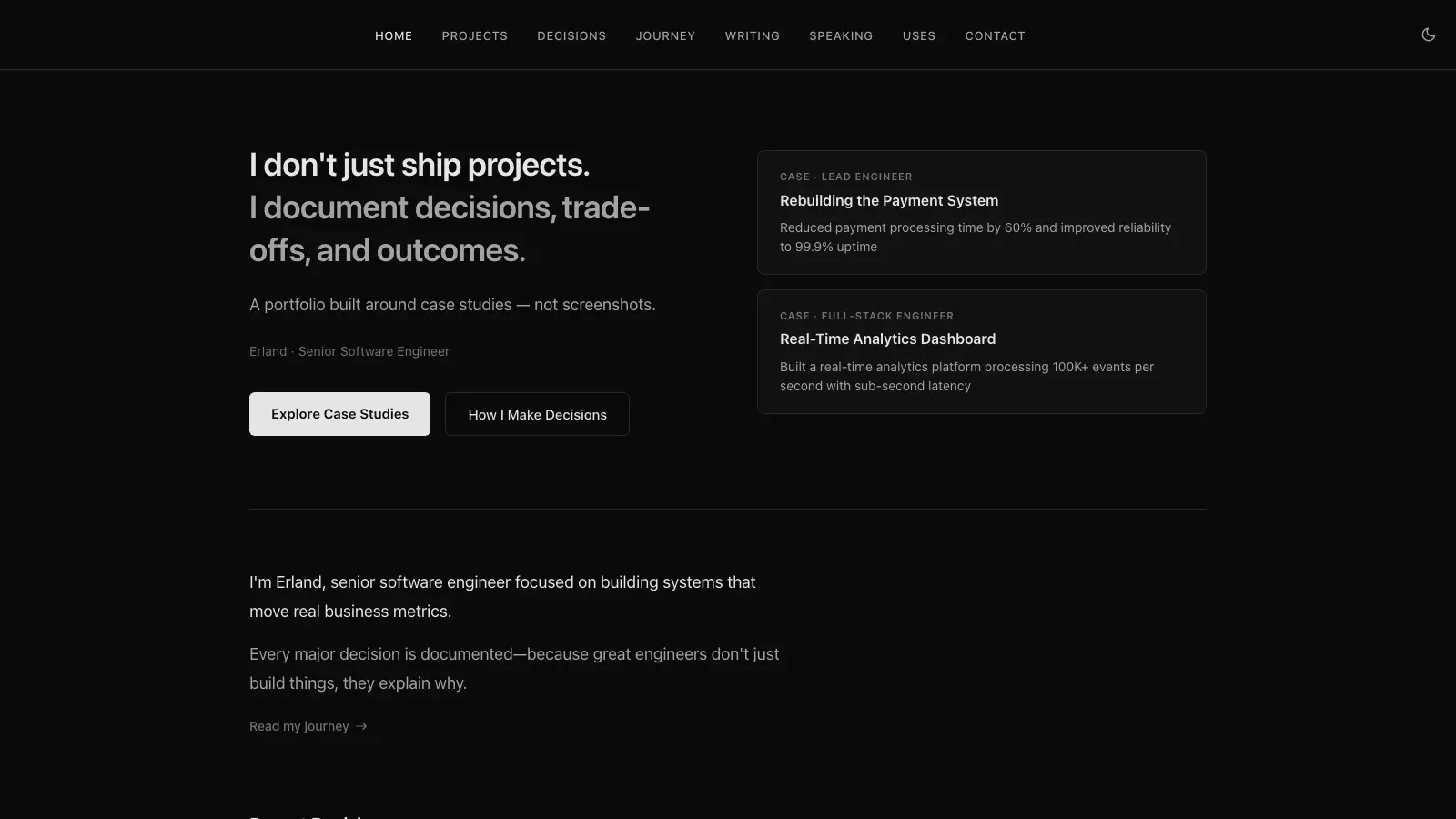 Case - Portfolio Theme for Astro Astro template live preview