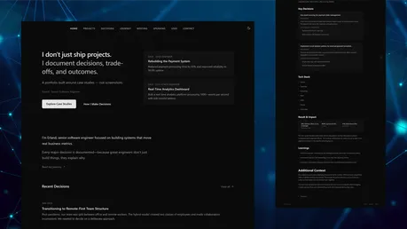 Case - Portfolio Theme for Astro - A case-study-first portfolio theme for Astro, built for professionals who want to showcase decisions, trade-offs, and real impact, not just screenshots.