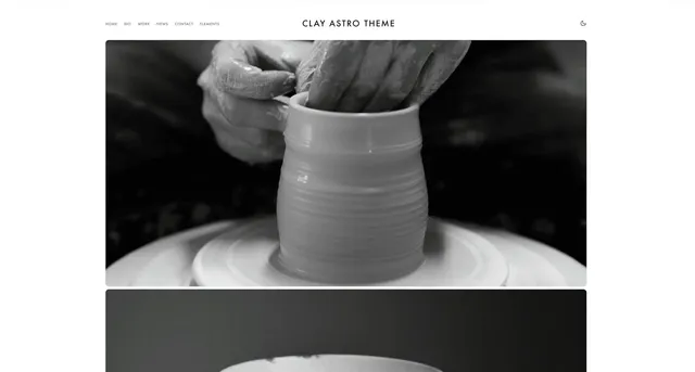 Clay Astro template preview
