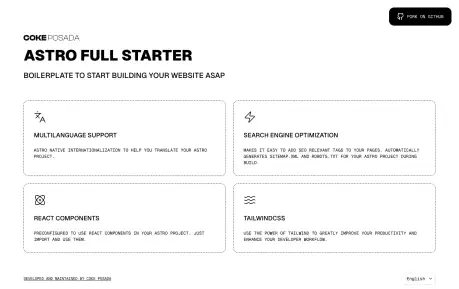 Astro Full Starter - A general Astro starter with React, Tailwind CSS, SEO helpers, and common project configuration.