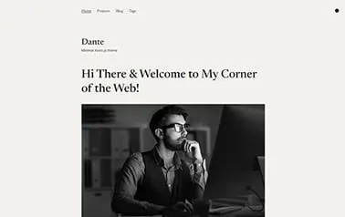 Dante Astro template preview
