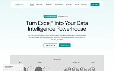 DataNova Astro template preview