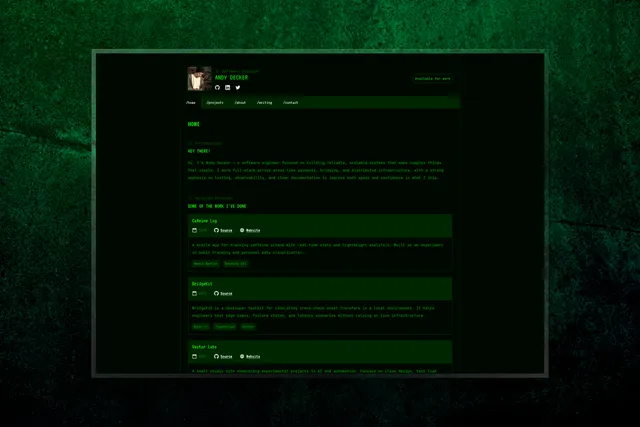 Decker Astro template preview