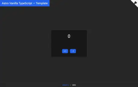 Astro Vanilla TypeScript - An Astro and TypeScript boilerplate with Tailwind CSS, linting, formatting, and Git hooks.
