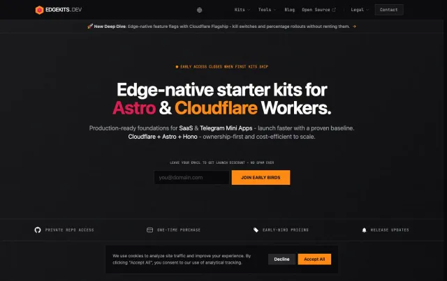 Astro EdgeKits Core Astro theme preview