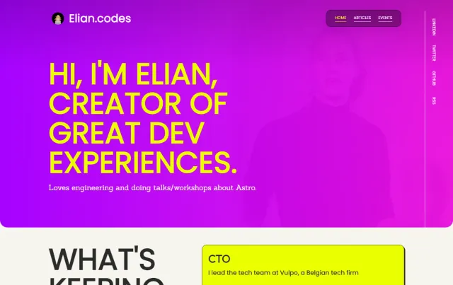 Elian's Astro Startkit Astro theme preview