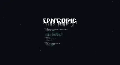 Entropic - Retro textmode blog theme with ASCII logo and monospace terminal aesthetic