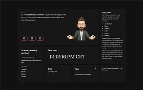 Astro Bento Portfolio