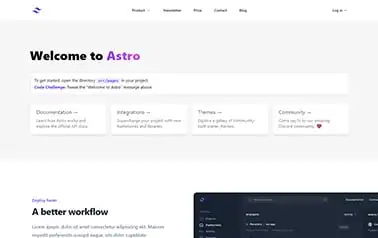 Jungley - A free tailwind css astro saas landing page template providing ready-made sections for your content.