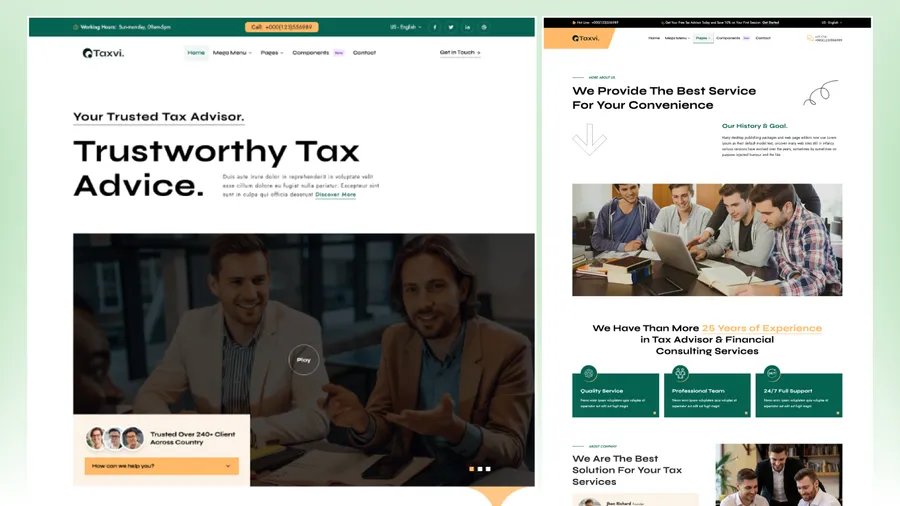 Preview 1 of taxo astro theme