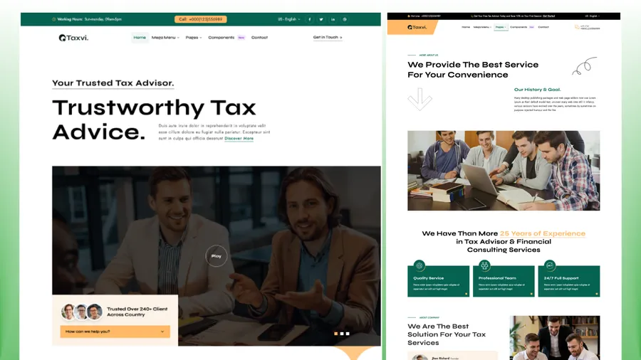 Preview 1 of taxo astro theme