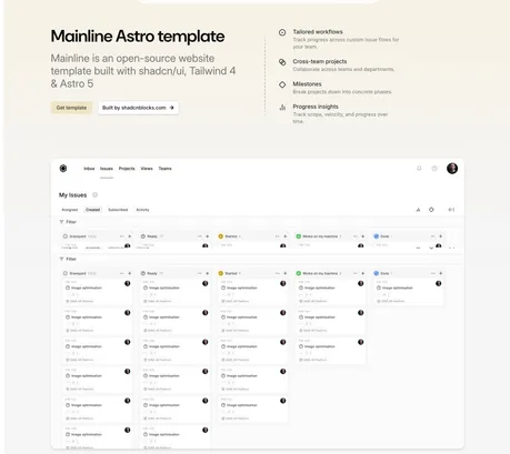 Mainline Astro Template