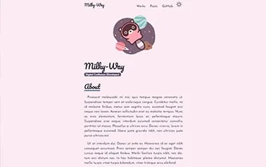 Milky Way Astro template preview