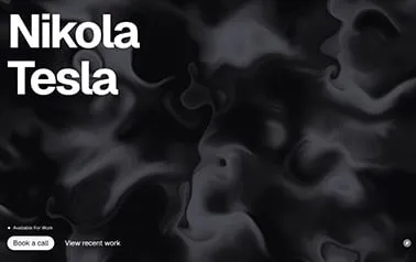 Nikola Tesla Portfolio Astro template preview