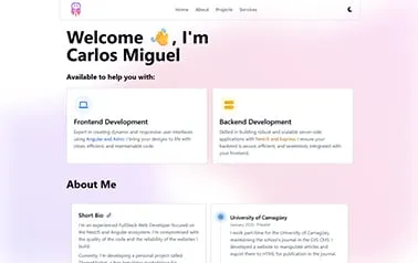 Portfolio Demo 1 Astro template preview