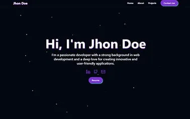 Portfolio Developers Astro Astro template preview
