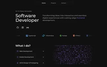 Portfolio Gothsec Astro template preview