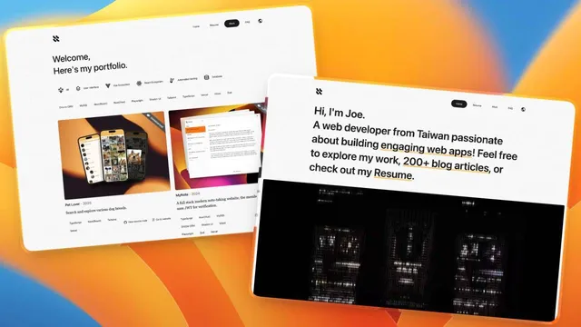 Letter Portfolio Astro template preview
