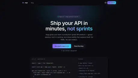 Pulsar Lite - Free Astro Tailwind landing page for developer tools with dark code-showcase hero