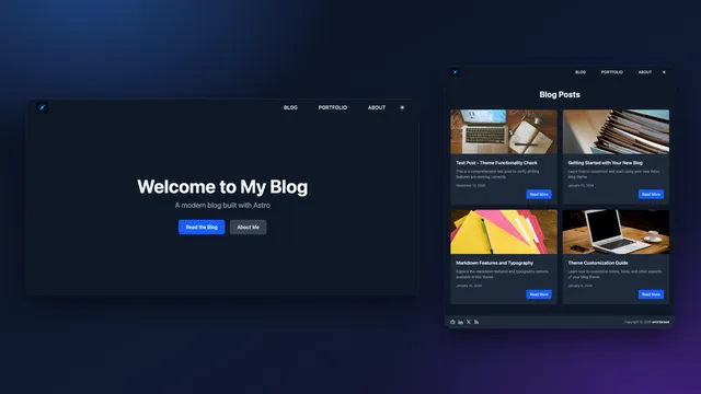 Pulsar Astro template preview