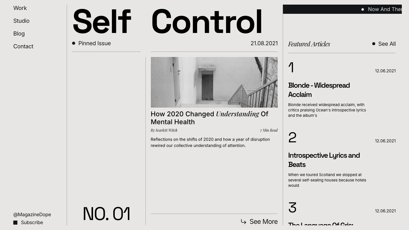 Self Esteem Editorial Blog Astro template live preview