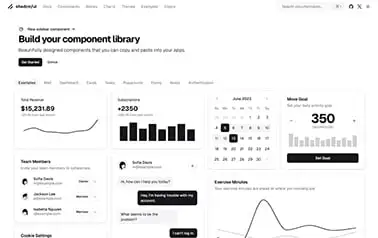 Shadcn UI - Tailwind CSS Astro-compatible component library offering well-designed, copy-paste ready UI elements.
