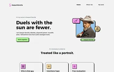 Sorolla Portfolio Astro template preview
