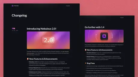 Starlog - A light-weight theme for your release notes