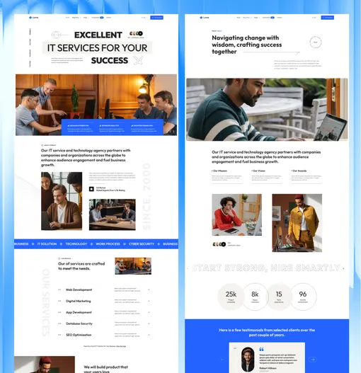 Screenshot of lumio theme.