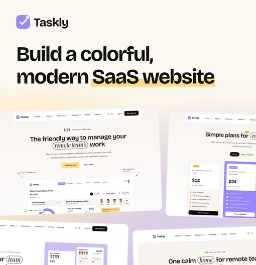 Screenshot of taskly theme.