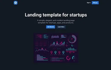 Trail Landing Astro template preview