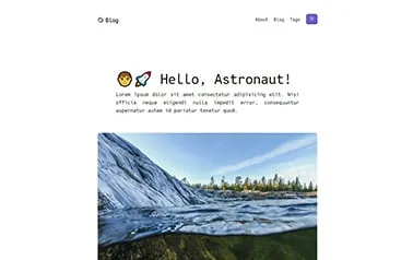 Void Astro Astro template preview