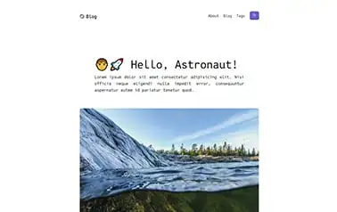 Void Astro - Basic Tailwind CSS Astro blog template that's well-structured for simple personal publications.