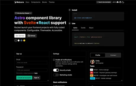 Webcore UI