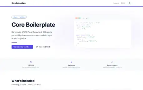 Core Boilerplate Astro - A structured Astro boilerplate with reusable components, forms, and project configuration.
